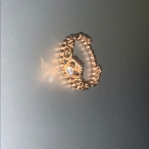 Pandora princess ring in rose gold